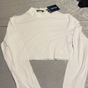 Pretty Little Things white crop top